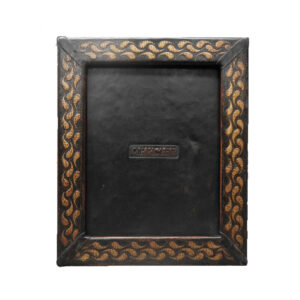 Gold Deluxe Leather Photo Frame