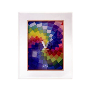 Clear Acrylic Frame with Pink Inlay