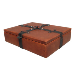 13x10x3 inch Leather Storage Box